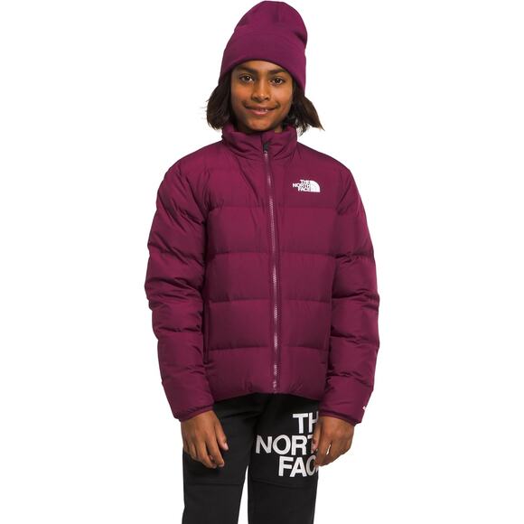 NWT THE NORTH FACE unisex Teen Reversible North Down Jacket, Boysenberry, Small - Picture 2 of 5